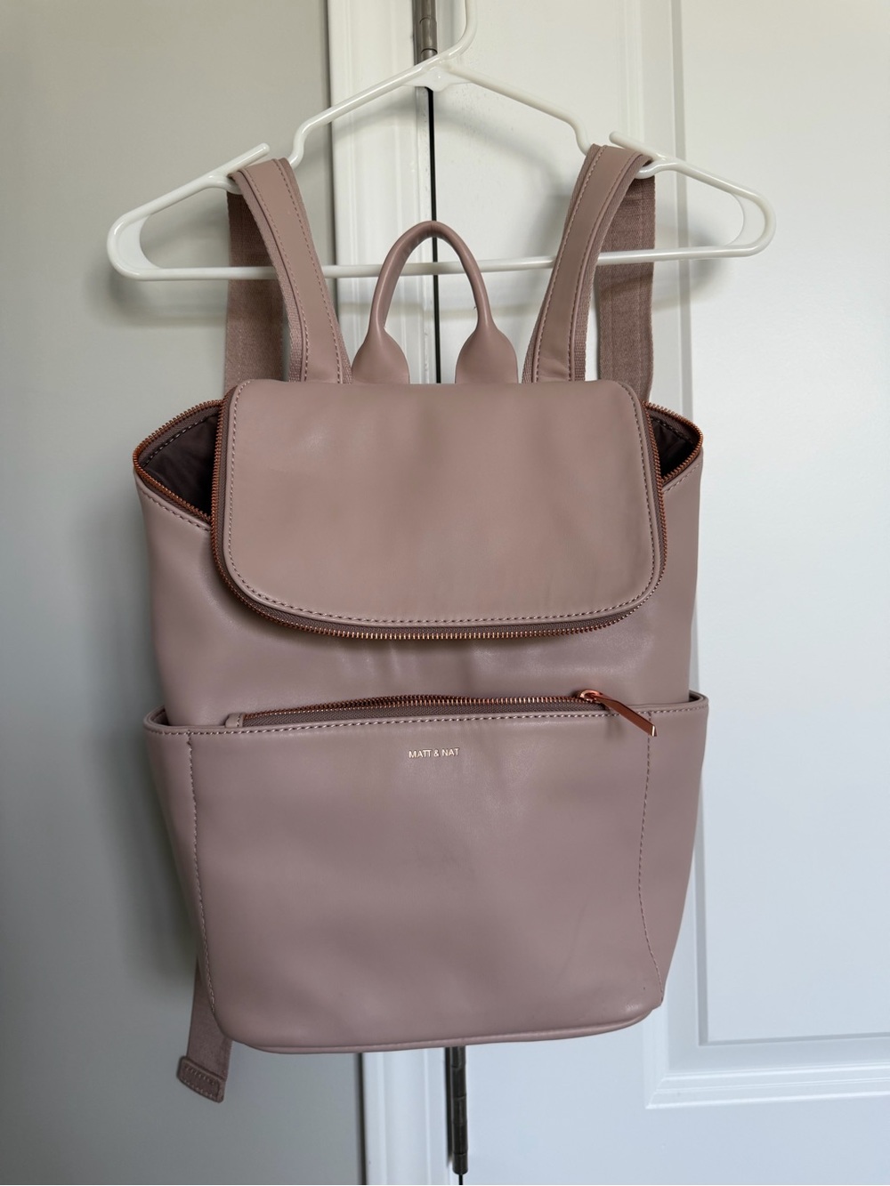 Matt & Nat Mauve Vegan Leather Backpack